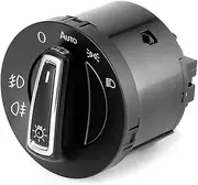 AUTO Headlight Switch Compatible with VW Passat B5 B7 Transporter T5 Polo Tiguan Jetta Mk6 Golf 4 6 Head Light Lamp Auto-Switch Sensor(10 pin)