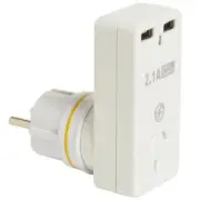KORJO 2 Port USB & Power Adaptor For Use In Europe (except UK), Bali