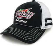 Checkered Flag Sports Ty Gibbs 2025 Interstate Sponsor Mesh Snapback Hat Black/White, Black and White, One Size