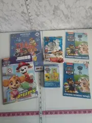 Paw Patrol Activity Lot Puzzle Coloring Book Playing Cards Tattoos