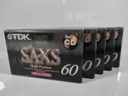 Lot of TDK SA-XS 60 EC Type II High Position Bias Cassette Tape Sealed item .