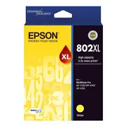 Epson 802XL High Capacity DURABrite Ultra Yellow Ink Cartridge [C13T356492]