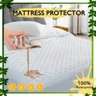 Quilted Cotton Waterproof Mattress Protector Bed Matress Cover Double Queen King