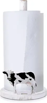 Farmhouse Paper Towel Holder Cow Rooster Sunflower Wooden Paper Towel Stand Pape