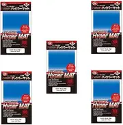 KMC Hyper Matte Sleeves Blue×5 Sets (5 Packs/total 400 Sheets) (Japan Import) Made in Japan (1 Pack) (1 Pack)