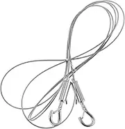 EXAOMBLE 1set Picture Hanging Wire Mirror Frame Kit Adjustable Heavy Duty Stainless Steel Rope for Securing Mirrors Lamps Flowerpots Billboards and Wall Accessories 2 Meters