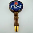 Vintage Stroh's Beer Tap Handle 8" Wood- NEW Old Stock NOS