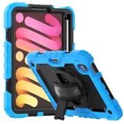 MCC Shockproof iPad mini 6 2021 Strap Rugged Tough Case Cover Apple mini6 [Light Blue]