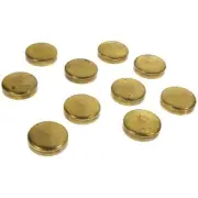 ELGIN 2-9/64" 2.146" PLC-84B BRASS Deep Cup Engine Expansion Freeze Plugs Box/10