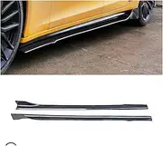 Real Carbon Fiber Bumper Front Lip Splitters + Rear Diffuser + Spoiler + Side Skirt Compatible for Maserati Quattroporte 2013-2016(Side Skirts)
