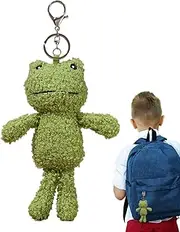 [Generic] Cute Frog Keychain - Bag Charm Collection - Soft Plush Keychain For Kids Birthday, Phone Accessory, Bags, Carnival Prizes, Purse, Stocking Stuffers