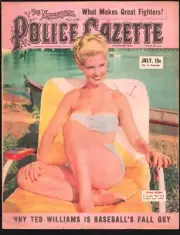 MAG: National Police Gazette 7/194Myra Green swimsuit cover-New Dope Menace-J...