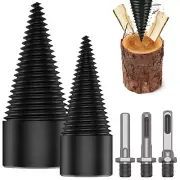 2Pcs Firewood Log Splitter 32mm 42mm High-Carbon Steel Wood Log Drill Bit HOT༄