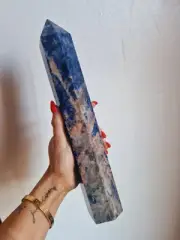 Large Sodalite Crystal Tower Point 31cm 1kg