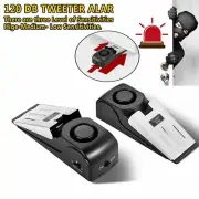 2Pc Portable Door Stop Alarm Home Travel Wireless Security System Alert Burglar
