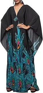 [SERQUENIF] Kaftan Women Dress Plus Size Kaftans Beach Caftan Loose Caftans Swimsuit Cover Up Mumu Dress Casual Long Dress