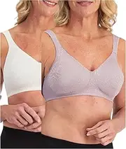 [Generic] 4 x 18 Hour Ultimate Lift & Support Wirefree Bra Pearl/Crystal Grey