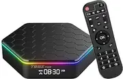 Android TV Box 12.0,Android TV Box,4GB RAM 32GB ROM H618 Quad Core Cortex-A53 CPU Support Cast Screen 2.4G/5G WiFi BT 5.0 LAN 100M Ethernet 3D 6K Media Box