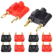 10PCS Speaker Wire Connector Gold Plated Banana Audio Plug Dual Banana Plug