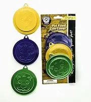 3 x 7.5-8.5 cm Pet Food Can Cover Lid Dog Cat Pet Plastic Reusable Storage Cap