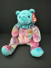 TY BEANIE BABY "DECEMBER BIRTHDAY BEAR" TURQUOISE TAG PROT GIFt TAG NMWT