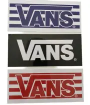 VANS STICKER 9” XL VANS TEAM DECALS BRIXTON DAKINE FCS FINS SURRON REDBULL TEAM