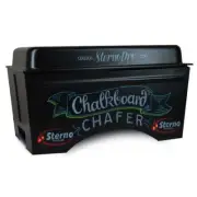 Sterno 70266 Black Fold Away Chafer Chalkboard