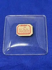 Convex Clock Glass - 3 1/2" Square W/rounded corners. New Old Stock