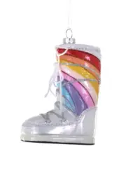 Cody Foster - Rainbow Moon Boot Ornament - GL-379