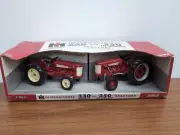 1/16 Ertl Farm Toy International Harvester 330 AND 350 Utility Tractor Set