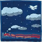 Marushin 4105059800 Mini Towel, Harry Potter Night Flight, 100% Cotton, Antibacterial and Odor Resistant, Present, Gift