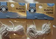 Crafters Closet Stretch Cord (new), Princess Elastic Cord & Faceted Beads