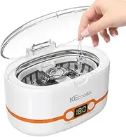 KECOOLKE Ultrasonic Jewelry Cleaner, 600ml Sonic Cleaner with Digital Timer for Eyeglasses, Rings, Coins, Silver, Ultrasonic Cleaner Solution for Gifts