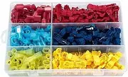 PHGTHNVNMA 120pcs/set Quick Splice Wire Terminals T-tap Self-Stripping with Nylon Fully Insulated Male Quick Disconnects Kit Automotive Nuts and Bolts