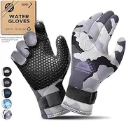 BPS 3mm Double-Lined Neoprene Wetsuit Gloves - for Diving, Snorkeling, Kayaking, Surfing and Other Water Sports - Choose from 6 Sizes