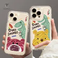 在飛比找蝦皮購物優惠-Iphone Case 恐龍小熊維尼熊/恐龍洛索塗鴉 IPh