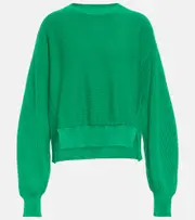 [Stella McCartney] Stella McCartney Cropped cotton sweater AU 16 green