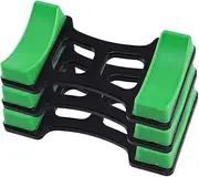LOORGVEL 3pcs Dumbbell Rack Hooks Gym Barbell Holder Bars Holders Hangers Cart Racking Pulley Hat Dip Tray Adjustable Dumbbells Gym Storage Organizer Racks Pins Movable Bag Stand Green Abs