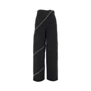 [ALAIA] ALAIA 'Spiral' denim pants Woman 38 38 Black