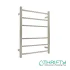 Linsol Spirit 6 Bar Heated Towel Rail Brushed Nickel