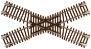 Atlas N Scale Code 55 45-Degree Crossing Model Train Track