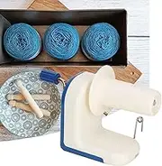 Naroote Yarn Winder, Yarn Ball Winder Yarn Cake Winder Manually Operated Yarn Fiber Wool Install On Table Corner Yarn Roller with Low Noise for Knitting Enthusiast Crocheting