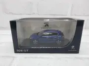 Diecast Car 1/43 Peugeot 308GT Blue Dealer Genuine Model Car