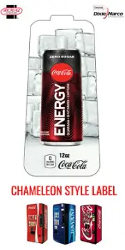 Royal Vendors - Coca Cola Energy Zero Sugar - 12 oz Can Vend Label