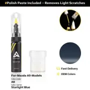 Touch Up Paint For Mazda All Models A8 Starlight Blue With Polish Paste