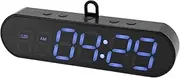 Portable Gym Timer, LED Display Interval Timer with Time Progress Bar/Rounds, Countdown/Up Stopwatch, Buzzer & Rechargeable Powered Battery Workout Timer for Home Gym Fitness