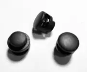 10-100 Cord Locks Toggles Black Mini Button Round Cordlock Stopper End USA ships