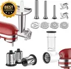 Meat Grinder & Slicer Attachments for Kitchenaid, Sausage Stuffer, Metal Grinder