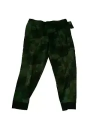 AND1 Mens Camouflage Jogger Pants 2X Polyester/Spandex Blend Lightweight D25
