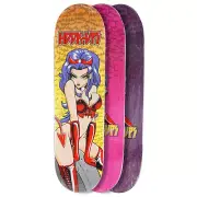 Hook-Ups Devil Vixen Woman 8.25" Assorted Stains Skateboard Deck